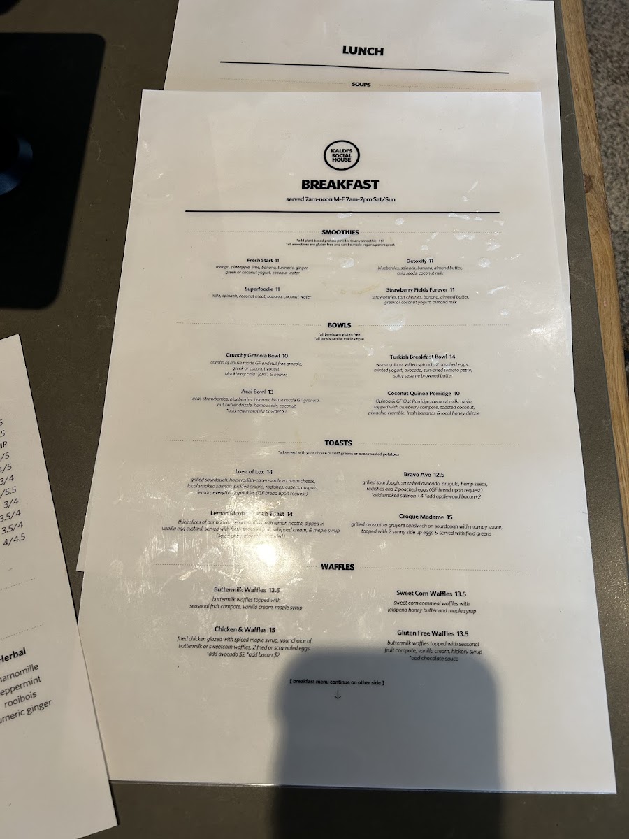 Kaldi's Social House Menu - Image 4